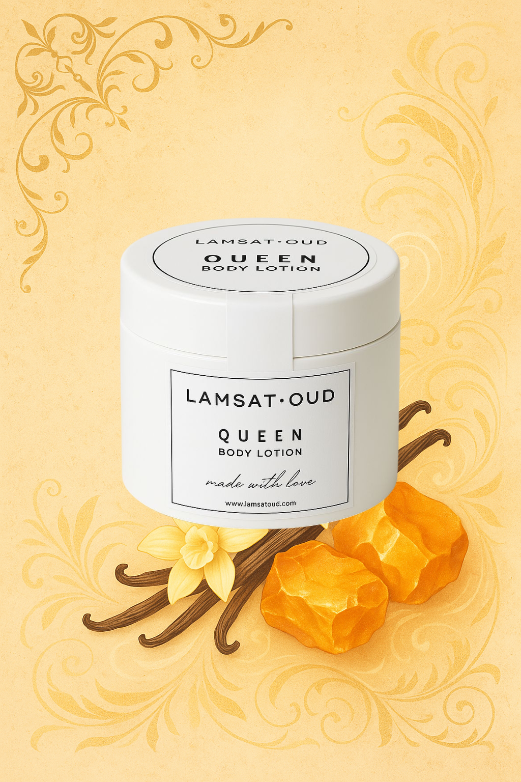 Queen Body Lotion Long-Lasting Oud Elegance